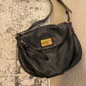 Marc Jacobs black leather crossbody bag